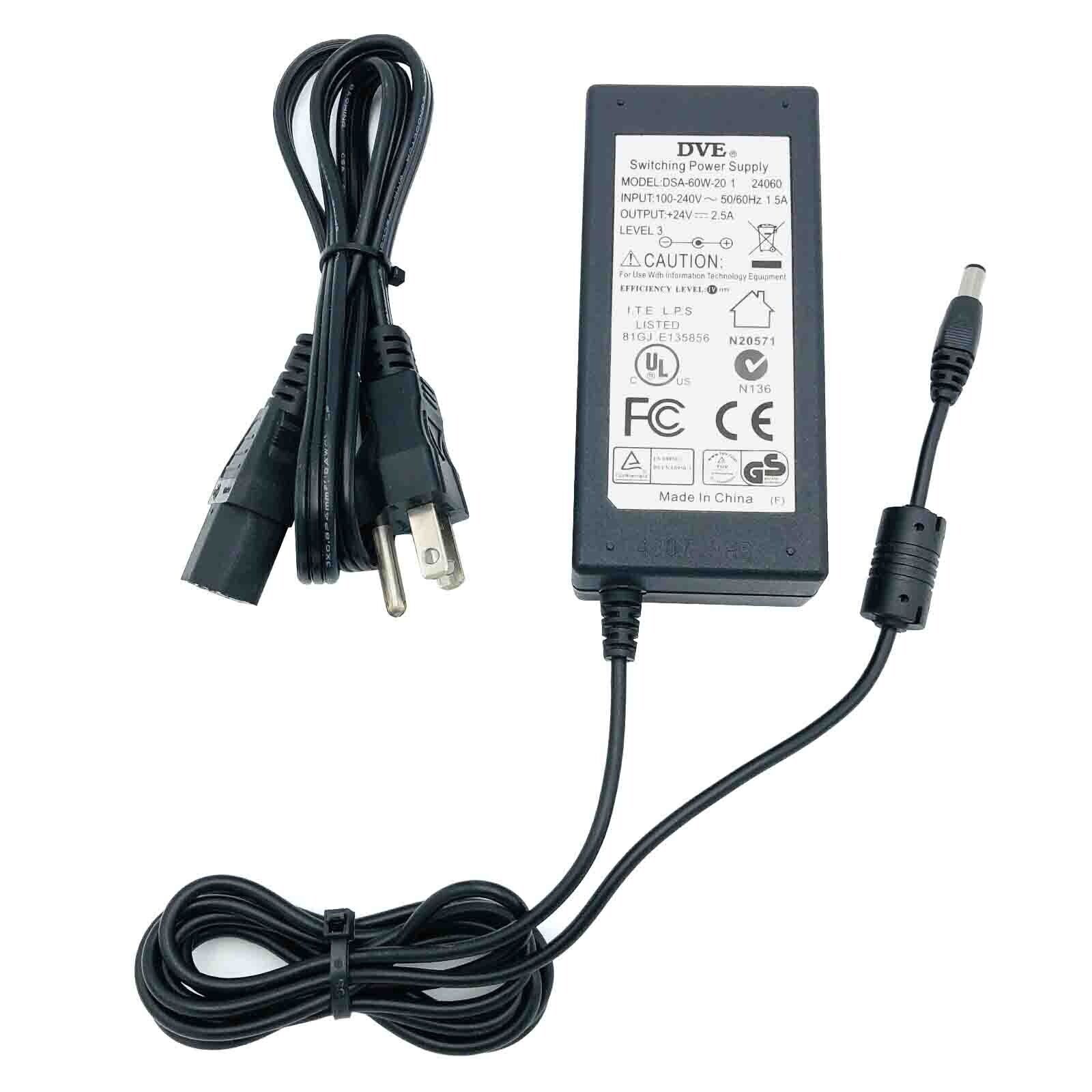*Brand NEW*Genuine DVE 24V 2.5A AC Adapter for Mikrotik Routerboard RB2011UiAS-2HnD-IN Power Supply